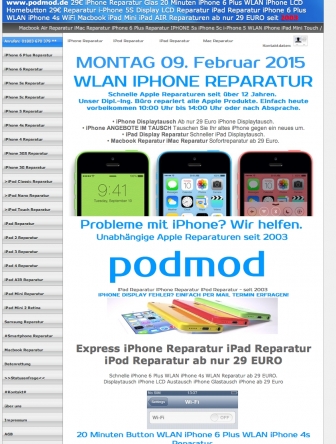 podmod.de iPhone Reparatur iPad Reparatur iPod Rep